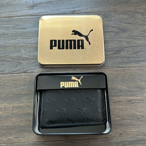 PUMA Bi-Fold Wallet/Bill/6 card holder,slim fit,tin gift boxed - Picture 1 of 10